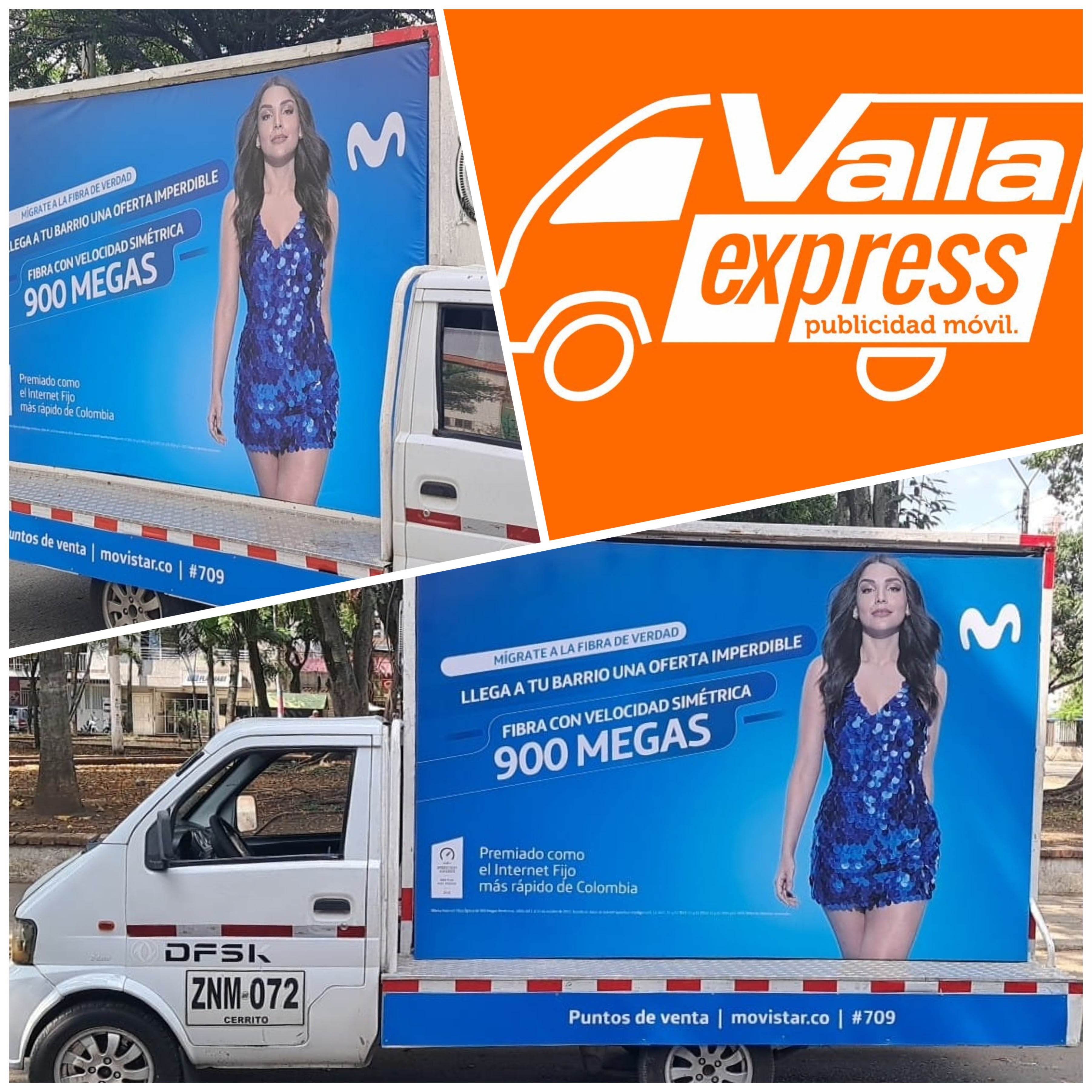 Valla publicitaria nocturna
